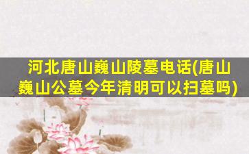 河北唐山巍山陵墓电话(唐山巍山公墓今年清明可以扫墓吗)