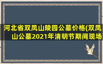 河北省双凤山陵园公墓价格(双凤山公墓2021年清明节期间现场祭扫需预约)