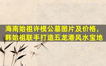海南始祖许模公墓图片及价格，韩始祖联手打造五龙港风水宝地