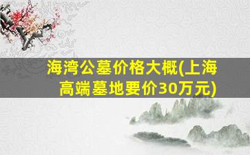 海湾公墓价格大概(上海高端墓地要价30万元)