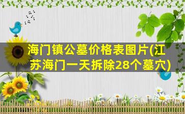 海门镇公墓价格表图片(江苏海门一天拆除28个墓穴)