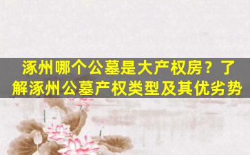 涿州哪个公墓是大产权房？了解涿州公墓产权类型及其优劣势