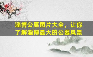 淄博公墓图片大全，让你了解淄博最大的公墓风景