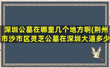 深圳公墓在哪里几个地方啊(荆州市沙市区灵芝公墓在深圳大道多少号)