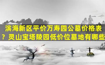滨海新区平价万寿园公墓价格表？灵山宝塔陵园低价位墓地有哪些