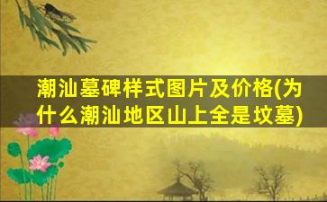 潮汕墓碑样式图片及价格(为什么潮汕地区山上全是坟墓)