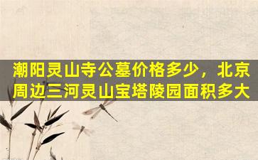 潮阳灵山寺公墓价格多少，北京周边三河灵山宝塔陵园面积多大