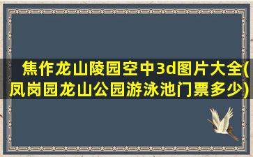 焦作龙山陵园空中3d图片大全(凤岗园龙山公园游泳池门票多少)