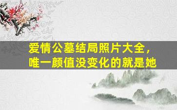 爱情公墓结局照片大全，唯一颜值没变化的就是她