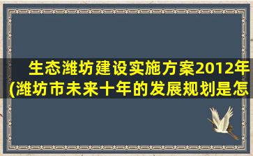 生态潍坊建设实施方案2012年(潍坊市未来十年的发展规划是怎样的)
