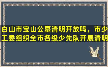 白山市宝山公墓清明开放吗，市少工委组织全市各级少先队开展清明祭扫活动
