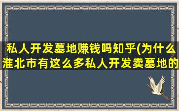 私人开发墓地赚钱吗知乎(为什么淮北市有这么多私人开发卖墓地的)