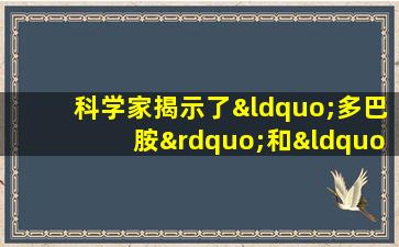 科学家揭示了“多巴胺”和“挠痒痒”之间的关系