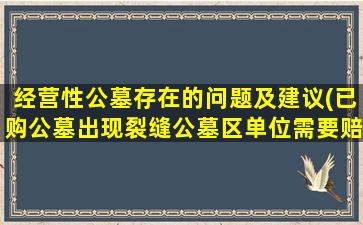 经营性公墓存在的问题及建议(已购公墓出现裂缝公墓区单位需要赔偿吗)