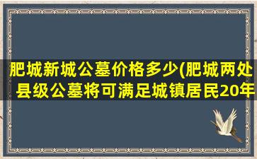 肥城新城公墓价格多少(肥城两处县级公墓将可满足城镇居民20年内绿色殡葬需求)