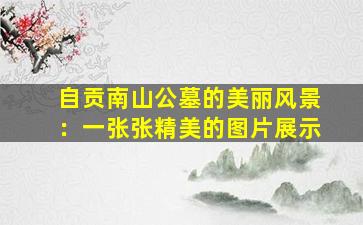 自贡南山公墓的美丽风景：一张张精美的图片展示