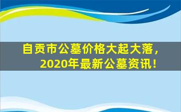 自贡市公墓价格大起大落，2020年最新公墓资讯！
