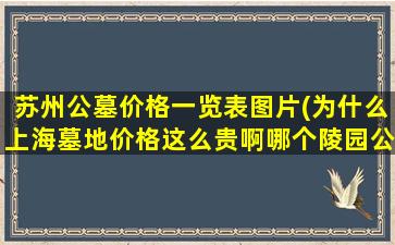 苏州公墓价格一览表图片(为什么上海墓地价格这么贵啊哪个陵园公墓的价格相对低些)