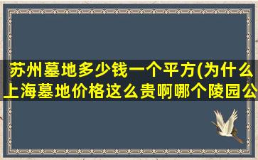 苏州墓地多少钱一个平方(为什么上海墓地价格这么贵啊哪个陵园公墓的价格相对低些)
