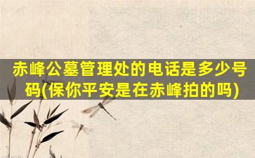 赤峰公墓管理处的电话是多少号码(保你平安是在赤峰拍的吗)