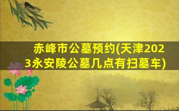 赤峰市公墓预约(天津2023永安陵公墓几点有扫墓车)