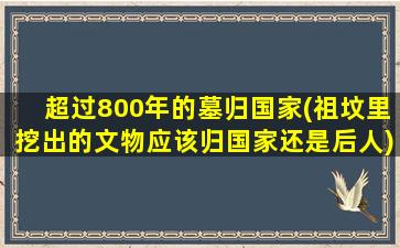 超过800年的墓归国家(祖坟里挖出的文物应该归国家还是后人)
