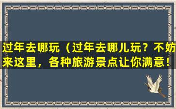 过年去哪玩（过年去哪儿玩？不妨来这里，各种旅游景点让你满意！）