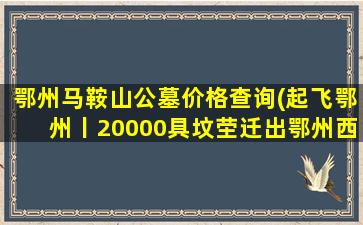 鄂州马鞍山公墓价格查询(起飞鄂州丨20000具坟茔迁出鄂州西山风景区)