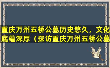重庆万州五桥公墓历史悠久，文化底蕴深厚（探访重庆万州五桥公墓）