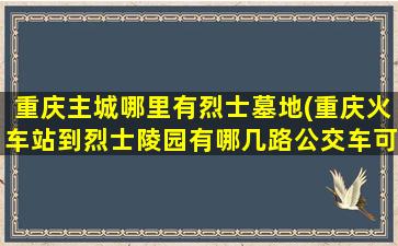 重庆主城哪里有烈士墓地(重庆火车站到烈士陵园有哪几路公交车可乘)