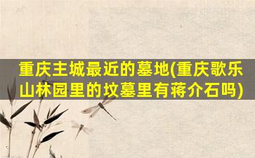 重庆主城最近的墓地(重庆歌乐山林园里的坟墓里有蒋介石吗)