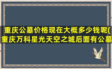重庆公墓价格现在大概多少钱呢(重庆万科星光天空之城后面有公墓)