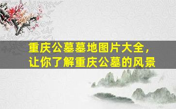 重庆公墓墓地图片大全，让你了解重庆公墓的风景