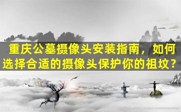 重庆公墓摄像头安装指南，如何选择合适的摄像头保护你的祖坟？