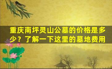 重庆南坪灵山公墓的价格是多少？了解一下这里的墓地费用