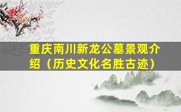 重庆南川新龙公墓景观介绍（历史文化名胜古迹）