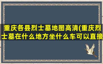 重庆各县烈士墓地图高清(重庆烈士墓在什么地方坐什么车可以直接到达)