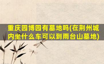 重庆园博园有墓地吗(在荆州城内坐什么车可以到雨台山墓地)