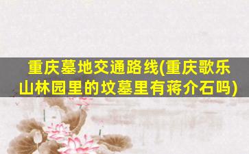 重庆墓地交通路线(重庆歌乐山林园里的坟墓里有蒋介石吗)
