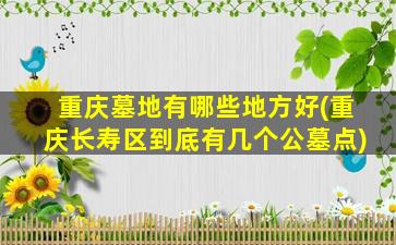重庆墓地有哪些地方好(重庆长寿区到底有几个公墓点)