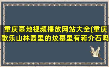 重庆墓地视频播放网站大全(重庆歌乐山林园里的坟墓里有蒋介石吗)