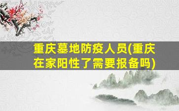 重庆墓地防疫人员(重庆在家阳性了需要报备吗)