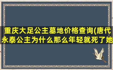 重庆大足公主墓地价格查询(唐代永泰公主为什么那么年轻就死了她的陵墓是怎样的)