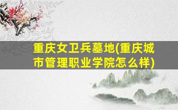 重庆女卫兵墓地(重庆城市管理职业学院怎么样)