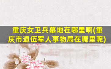 重庆女卫兵墓地在哪里啊(重庆市退伍军人事物局在哪里呢)
