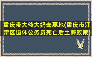 重庆带大爷大妈去墓地(重庆市江津区退休公务员死亡后土葬政策)