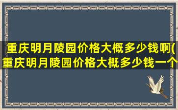 重庆明月陵园价格大概多少钱啊(重庆明月陵园价格大概多少钱一个)