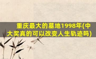 重庆最大的墓地1998年(中大奖真的可以改变人生轨迹吗)