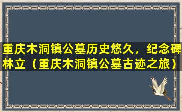 重庆木洞镇公墓历史悠久，纪念碑林立（重庆木洞镇公墓古迹之旅）
