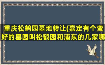 重庆松鹤园墓地转让(嘉定有个蛮好的墓园叫松鹤园和浦东的几家哪个好)